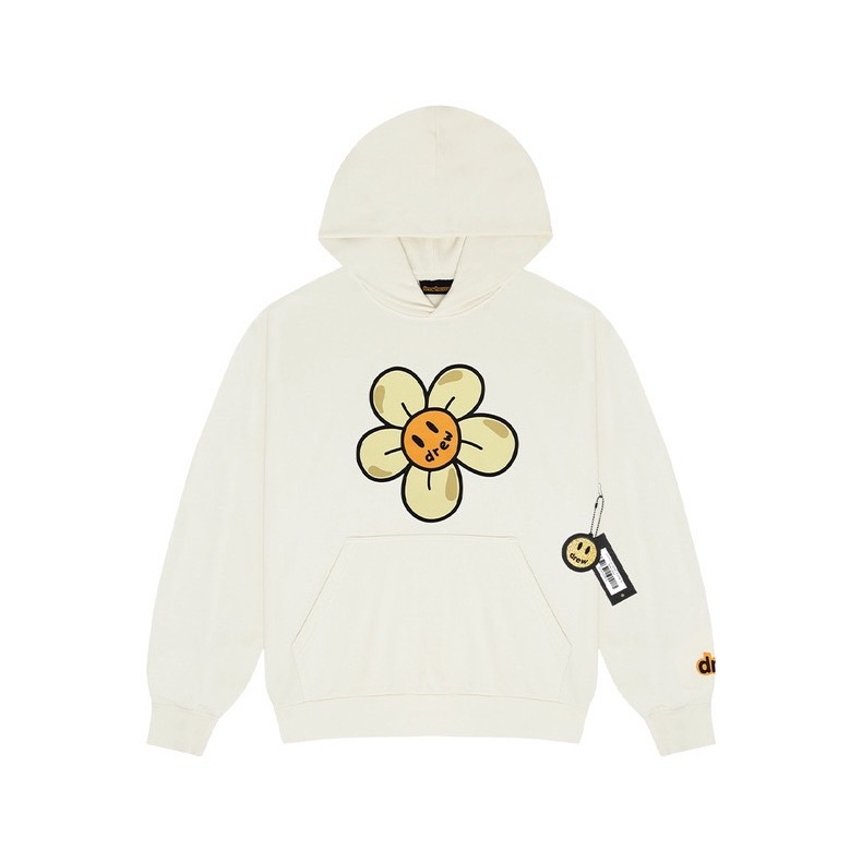 全新限量正品免運 Drew house daisy hoodie off white男女情侶寬鬆秋冬長袖小雛菊連帽T衛衣