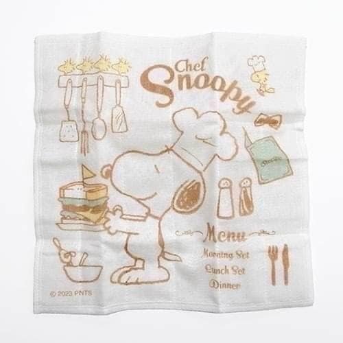 日本空運 Snoopy 史努比 廚房 台所 七重紗 純棉紗布抹布-日本製