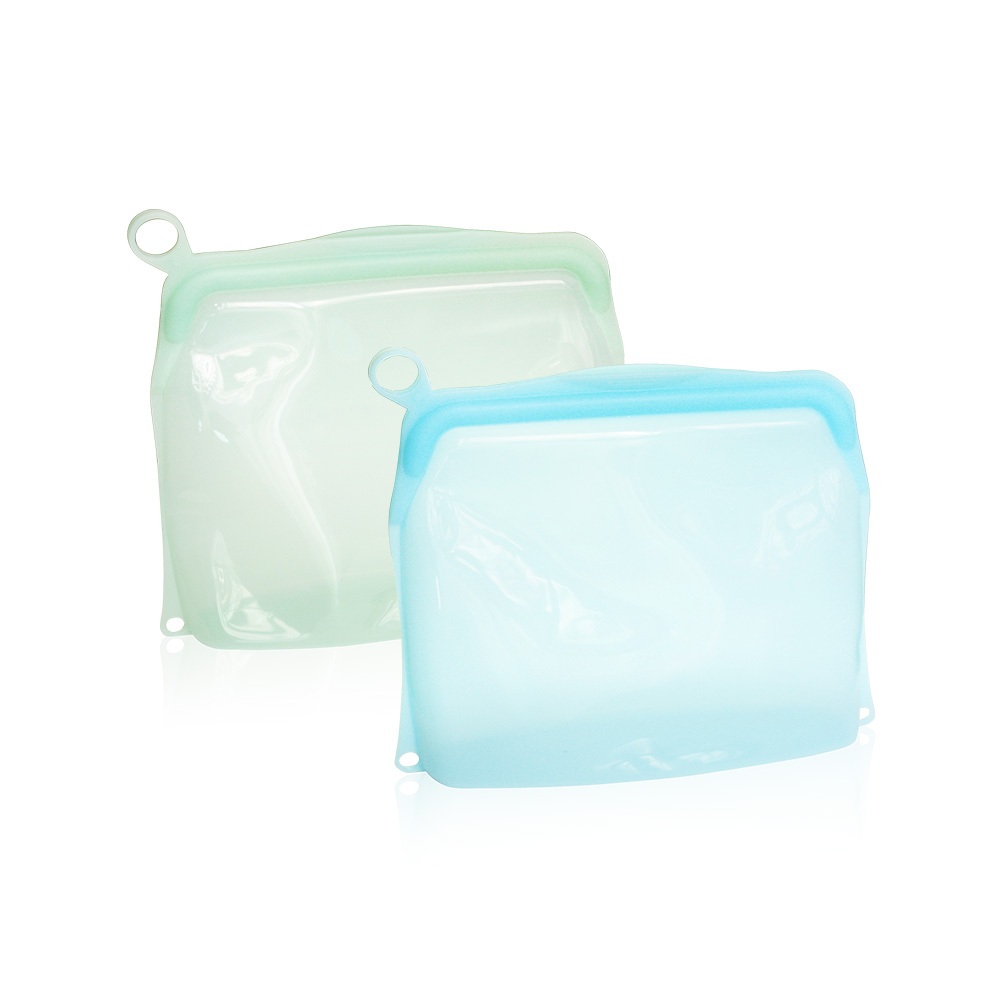 可密封果凍QQ矽膠食物夾鏈袋/分裝袋500ml兩件組(顏色隨機)