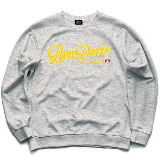 BEN DAVIS BDZ3-2001-80 PRINT SWEAT CREWNECK 大學T (淺麻灰色) 化學原宿