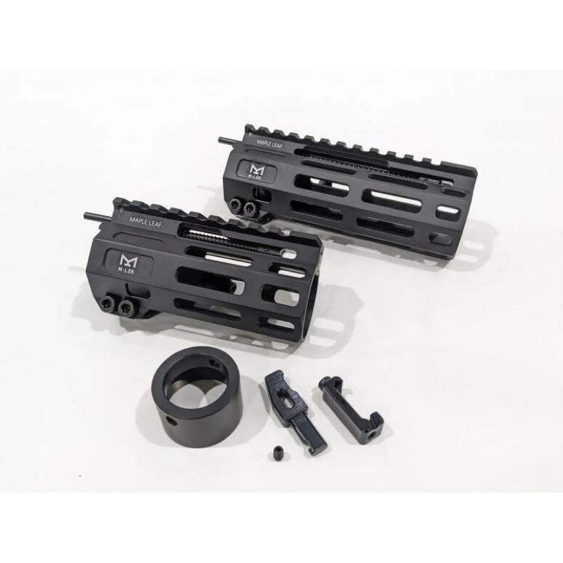 （圓仔）楓葉 WE/VFC/GHK M4/AR15 GBB 瓦斯 專用 CNC "前拉上膛式" M-LOK 鋁合金 護木