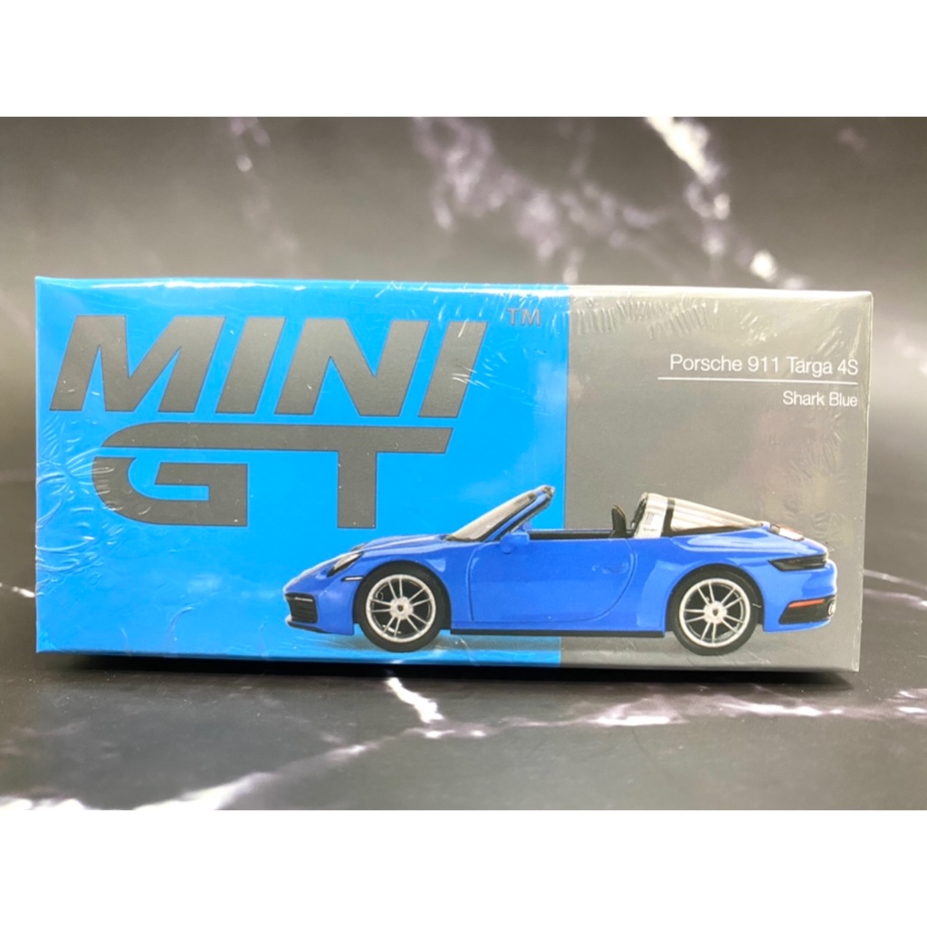 玩具偉富 現貨 MINI GT 610 保時捷 911 Targa 4S 鯊魚藍 左駕