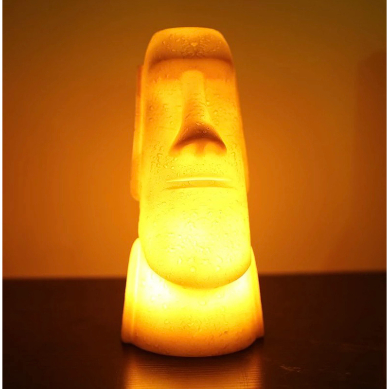 (全新) 摩愛 小夜燈 復活節 艾斯基摩 搞怪 石頭 裝飾 惡搞 夾娃娃機