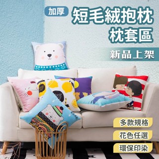 抱枕套 加厚短毛絨抱枕 枕套區 單枕套不含枕芯 新品上架 多尺寸 多款花色 居家裝飾 客廳佈置 各式風格 AB版設計
