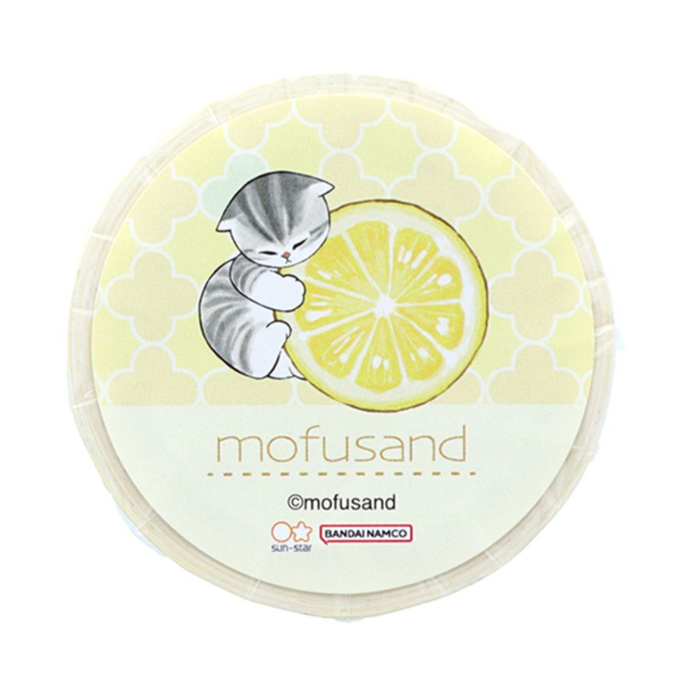 sun-star 日本製 mofusand 貓福珊迪 便利貼捲 紙膠帶便箋 檸檬貓咪 UA72638
