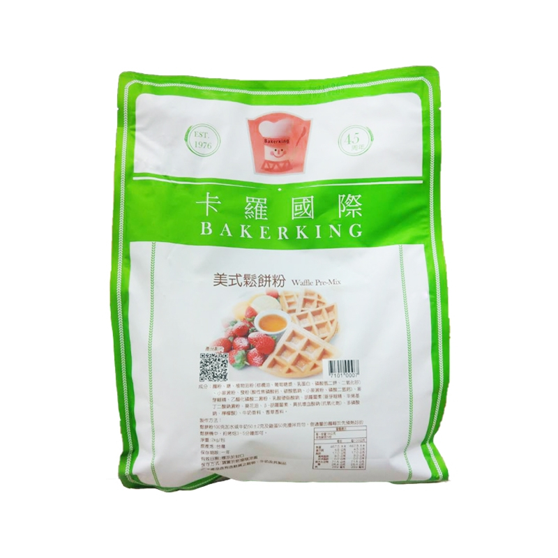 【鑫福美食集】卡羅美式鬆餅粉2kg/包(超取一單限2包)