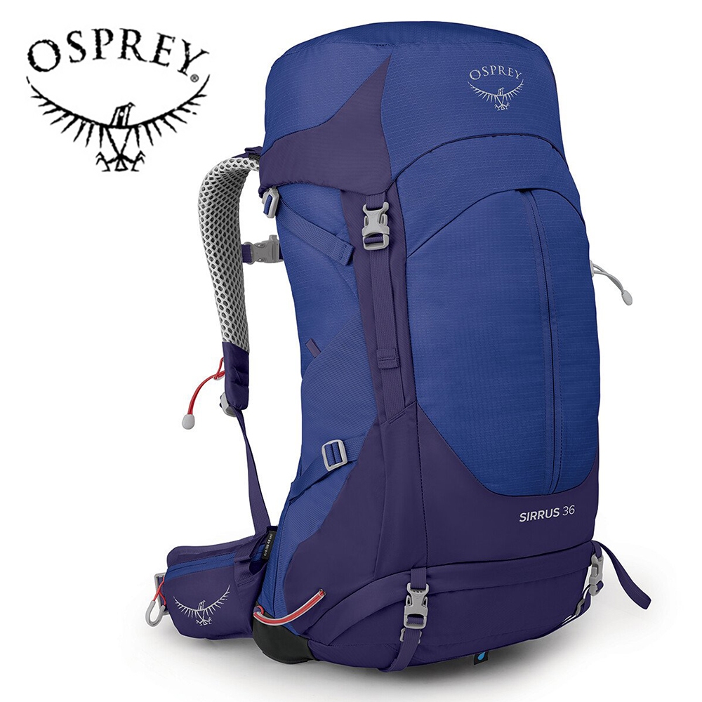 【Osprey 美國】Sirrus 36 透氣網架健行登山背包 36L 女款 漿果藍｜登山背包 健行背包 運動背包