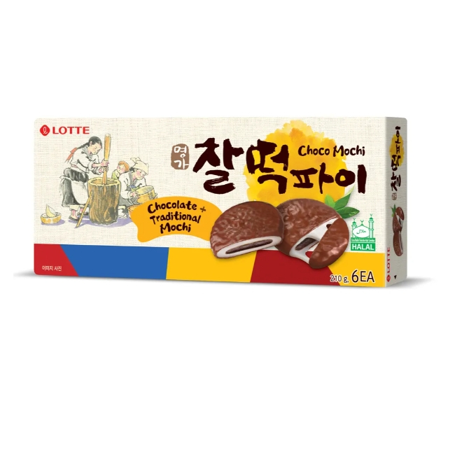 大象的鼻子🐘韓國🇰🇷樂天巧克力年糕派  巧克力派 年糕派 210g