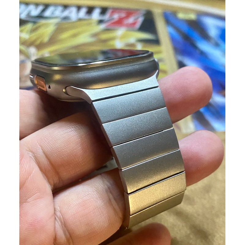 apple watch 鈦色 不鏽鋼 快拆 磁吸 錶帶 42 44 45 49 ultra共用 非 原廠錶帶