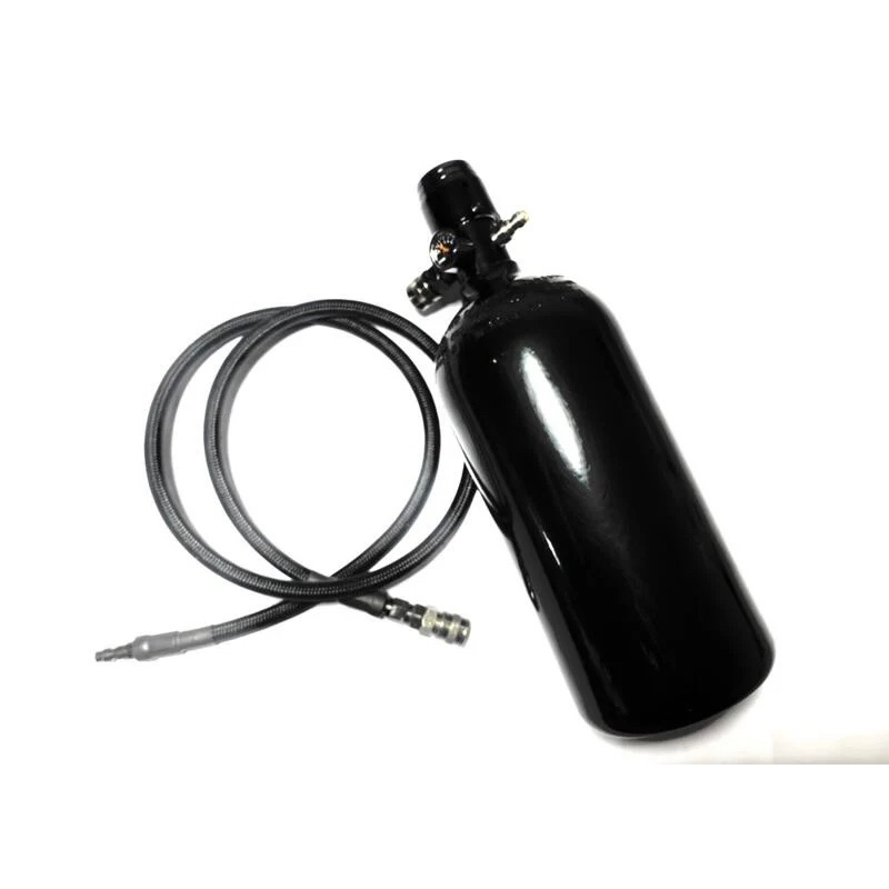 （圓仔）HPA 台灣製 高壓氣瓶 48CI+減壓氣瓶頭+快拆延長線 鋼瓶