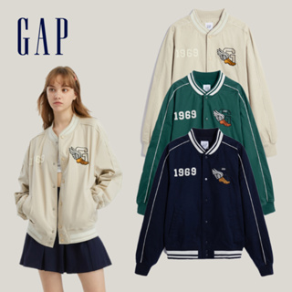 Gap 男女同款 Logo印花棒球外套-多色可選(769906)