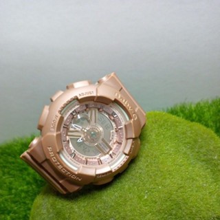 CASIO BABY G BA111玫瑰金女用手錶 無盒外觀有痕跡電池換新 錶面清析功能正常 卡西歐