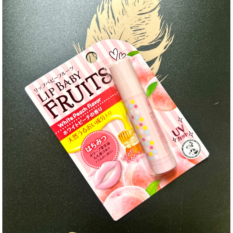 曼秀雷敦lip baby fruits 水果 護唇膏 _ 白桃