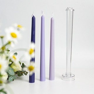 【西子手作】香薰蠟燭diy塑膠壓克力pc模具 半圓頭 桿蠟模具 教堂長桿細蠟燭模具 亞克力模具