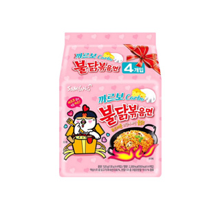 SAMYANG 三養 奶油白醬火辣雞肉風味鐵板炒麵一包四入