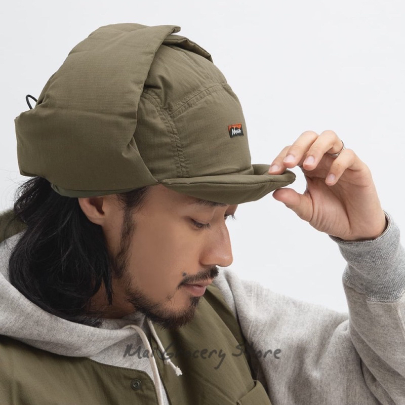 Nanga x Liberaiders Takibi Ripstop Down Cap - Olive