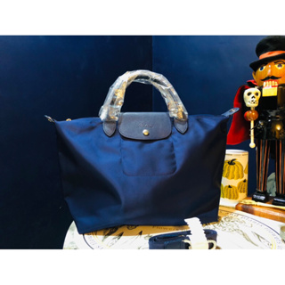 現貨 ㊣ Longchamp LE PLIAGE GREEN 海軍藍加厚 水餃包 提袋 登機包
