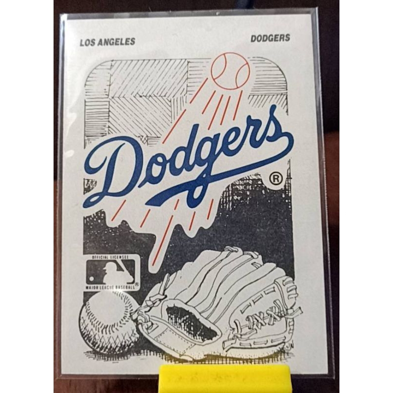 MLB 1989 年 FLEER 美國職棒大聯盟棒球隊貼紙 波士頓紅襪 洛杉磯道奇隊
