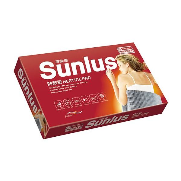 三樂事 SUNLUS SP1212柔毛熱敷墊(大)   舒緩經絡 插電式 時段控制 溫度控制 保暖 【128動動】