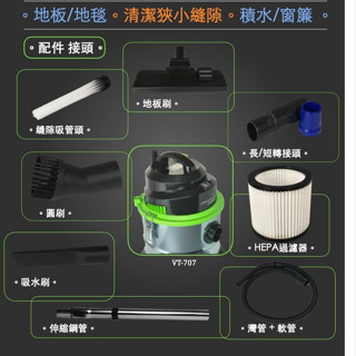 Dennys 多功能吸塵器VT-707/VT-808/CA-908B專用配件、耗材