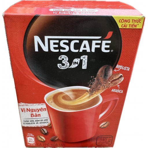 越南NESCAFE即溶三合一咖啡340g(17g*20包)