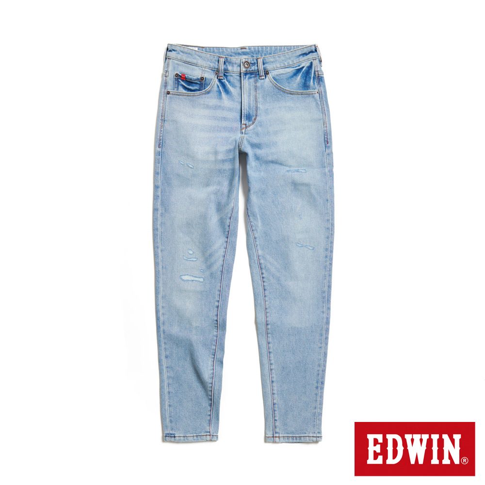 EDWIN 加大碼 RED LABEL 365 溫控丹寧錐形牛仔褲(重漂藍)-男款