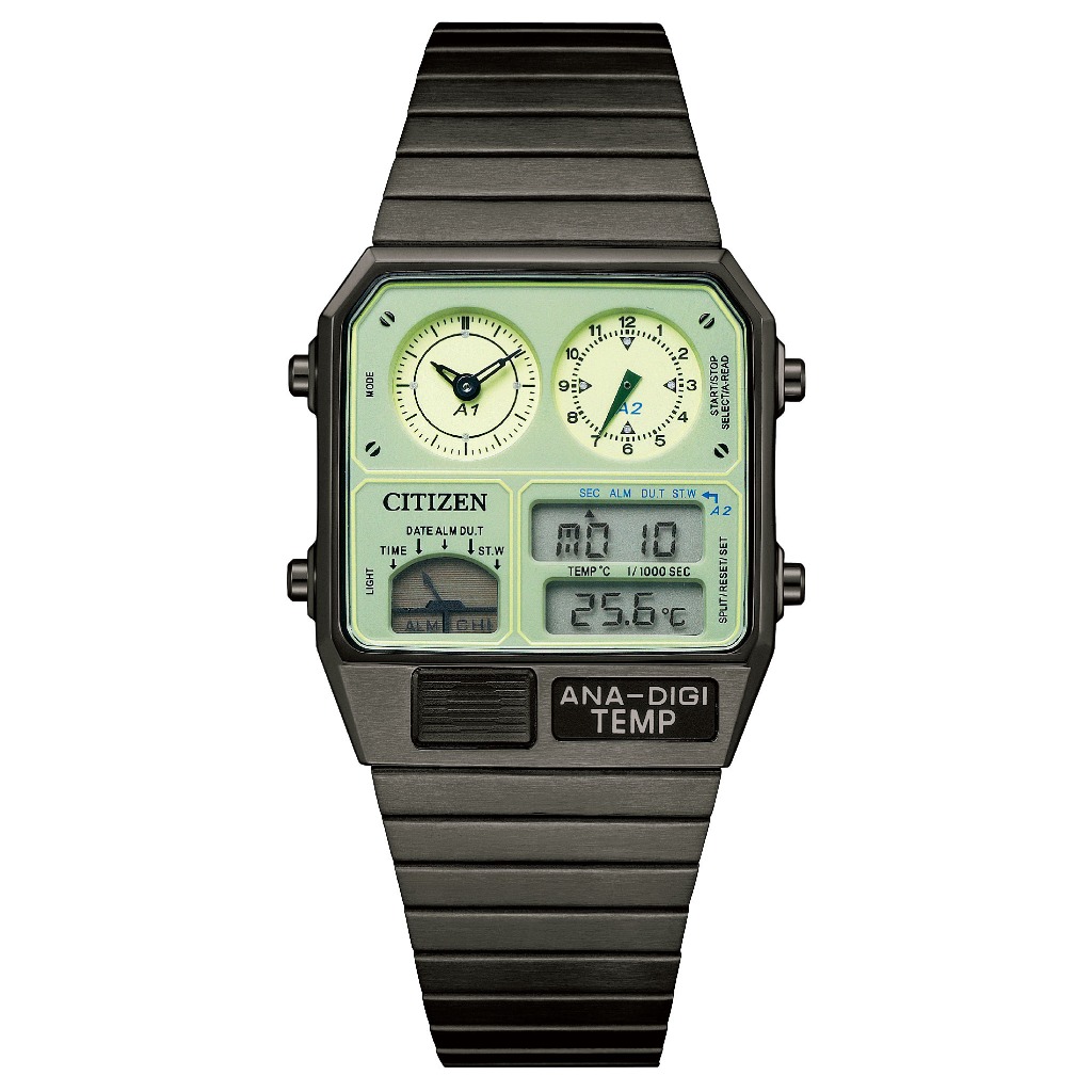 【CITIZEN 星辰錶】Chronograph系列 指針/數位雙顯電子錶(JG2147-85X)實體店面出貨
