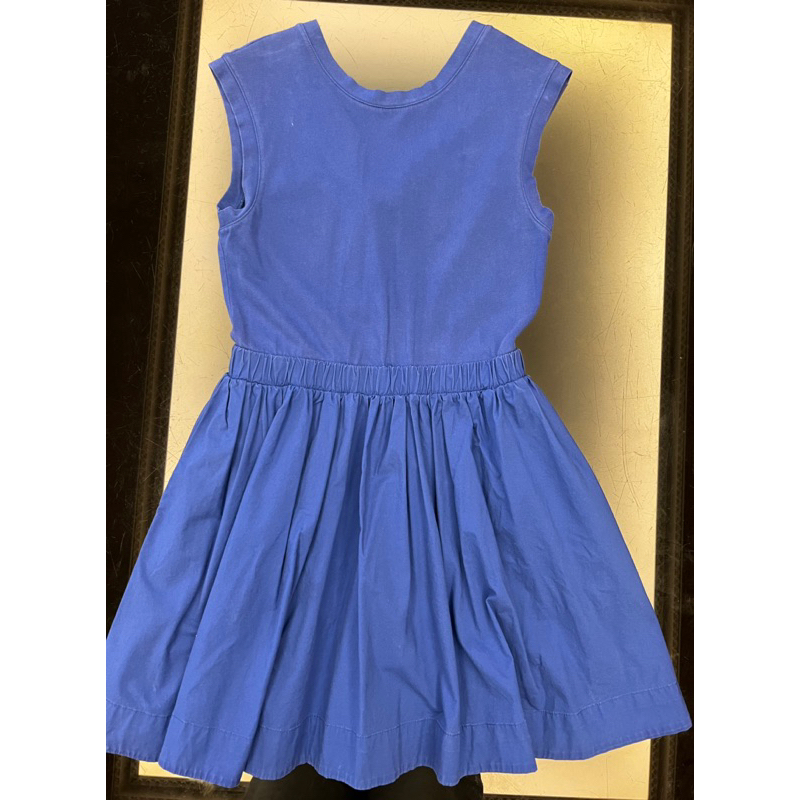 美國 Kate Spade Saturday寶藍色圓領小露背無袖洋裝M號（二手）