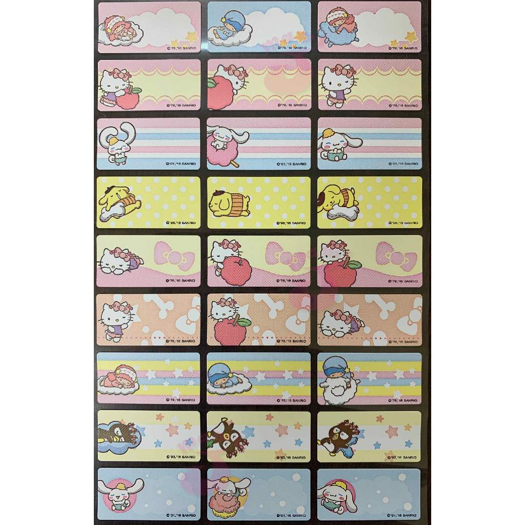 (二天內出貨)史努比 三麗鷗 TOMICA 哆啦A夢 波力 佩佩豬 寶可夢燙布貼 3*1.5cm 每份81張 附贈收納夾