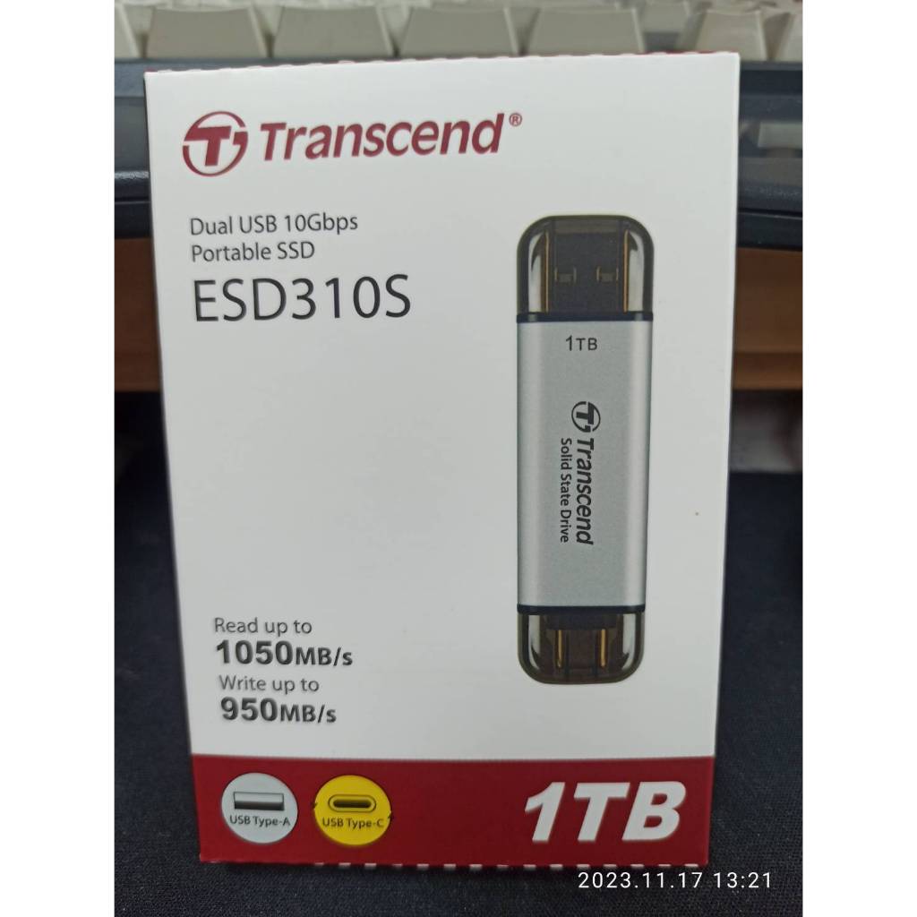 TRANSCEND創見ESD310S 雙介面固態行動碟