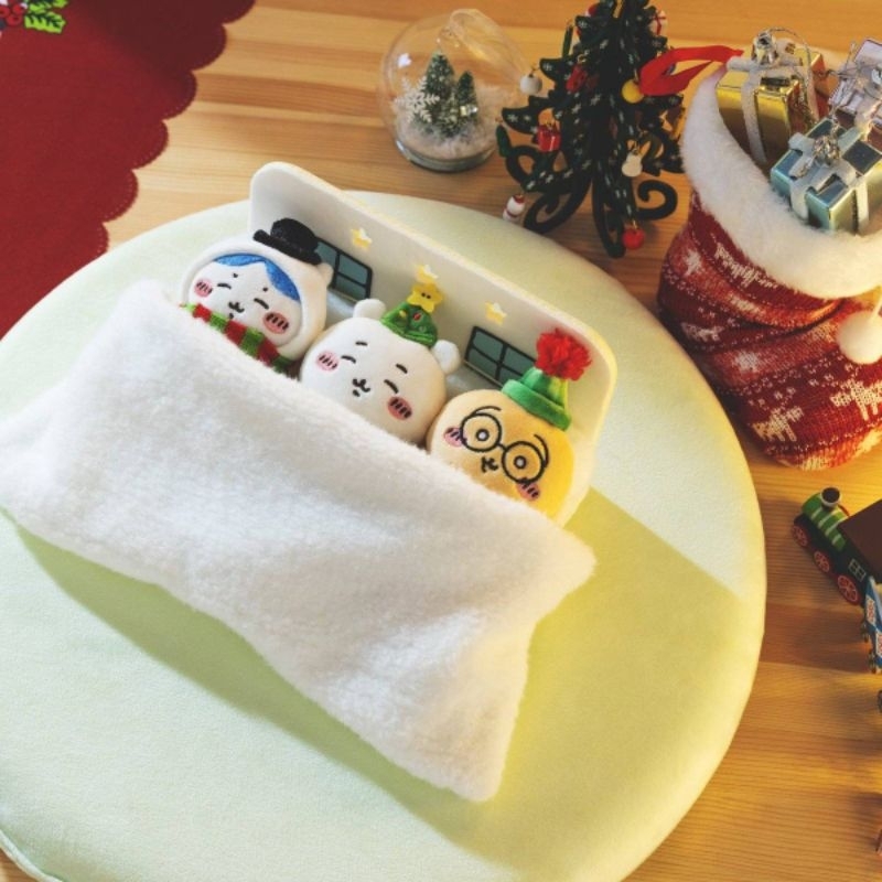 日本 吉伊卡哇 Chiikawa 聖誕節 兔兔 小八貓 小可愛 床組 雪人 聖誕樹 娃娃 玩偶