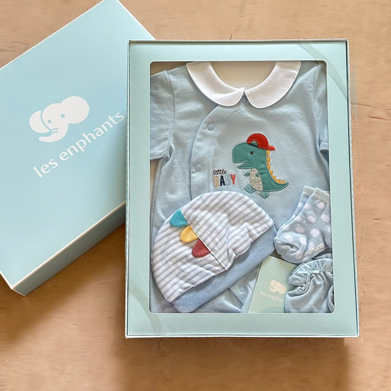 [全新含運秒出]麗嬰房 新生兒 禮盒 粉藍 套裝