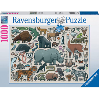 德國Ravensburger 維寶拼圖 野生動物圖鑑(1000P)