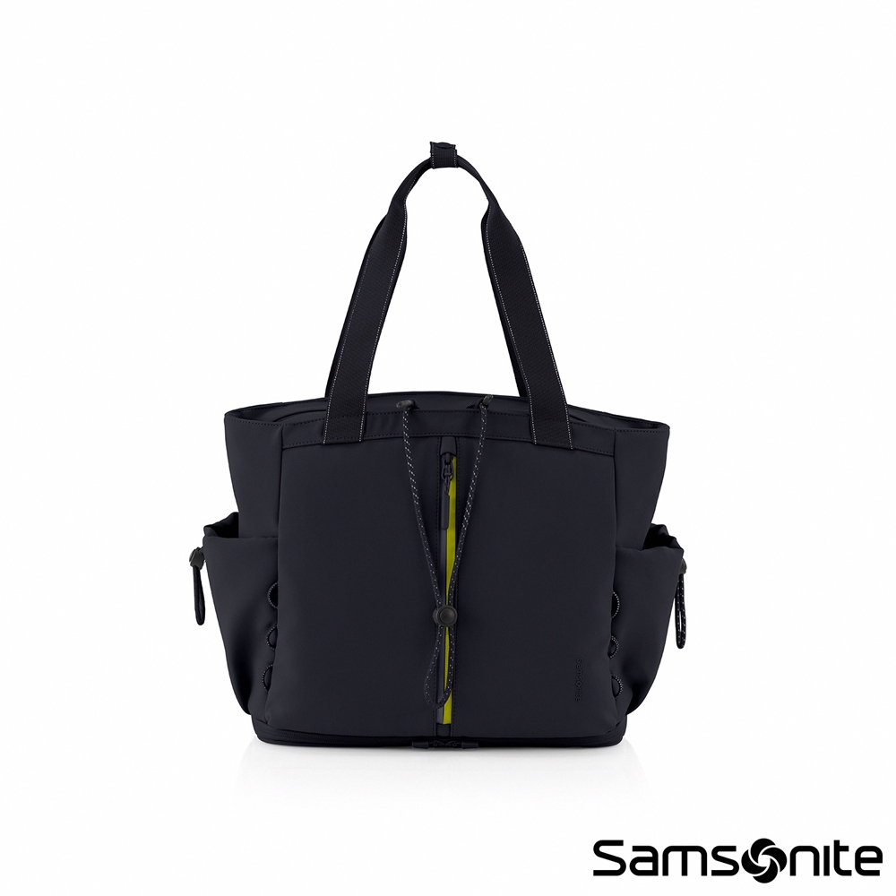 Samsonite新秀麗 托特包/手提包/女包/肩背包/旅行包 AC+IVE 女用防潑水多功能休閒(黑色)