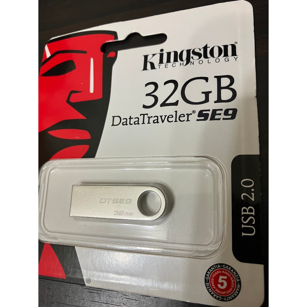 Kingston 金士頓 32GB DataTraveler SE9 USB2.0 隨身碟 金屬銀色