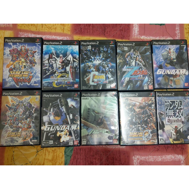 PS2  SONY遊戲 機器人大戰、機動戰士、太空戰士、鐵拳、半熟英雄、記憶卡等 日本帶回不拆賣。