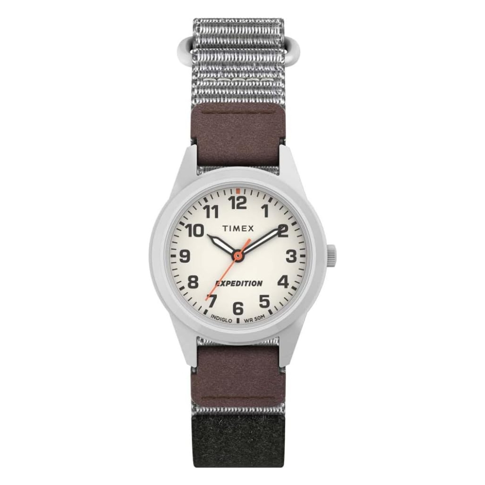 【TIMEX】天美時 遠征系列  26 毫米快速纏繞帶手錶 (灰TXTW4B25700)