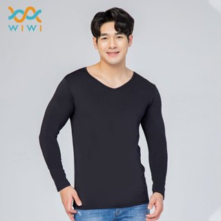 【WIWI】第5代溫灸刷毛V領發熱衣(男S-3XL)遠紅外線 超導石墨烯 微量元素 熱加倍刷毛 透氣不悶 臺灣製造