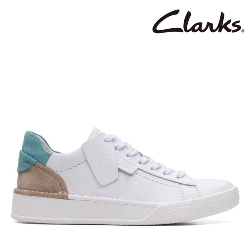 Clarks 小白鞋 真皮（二手）