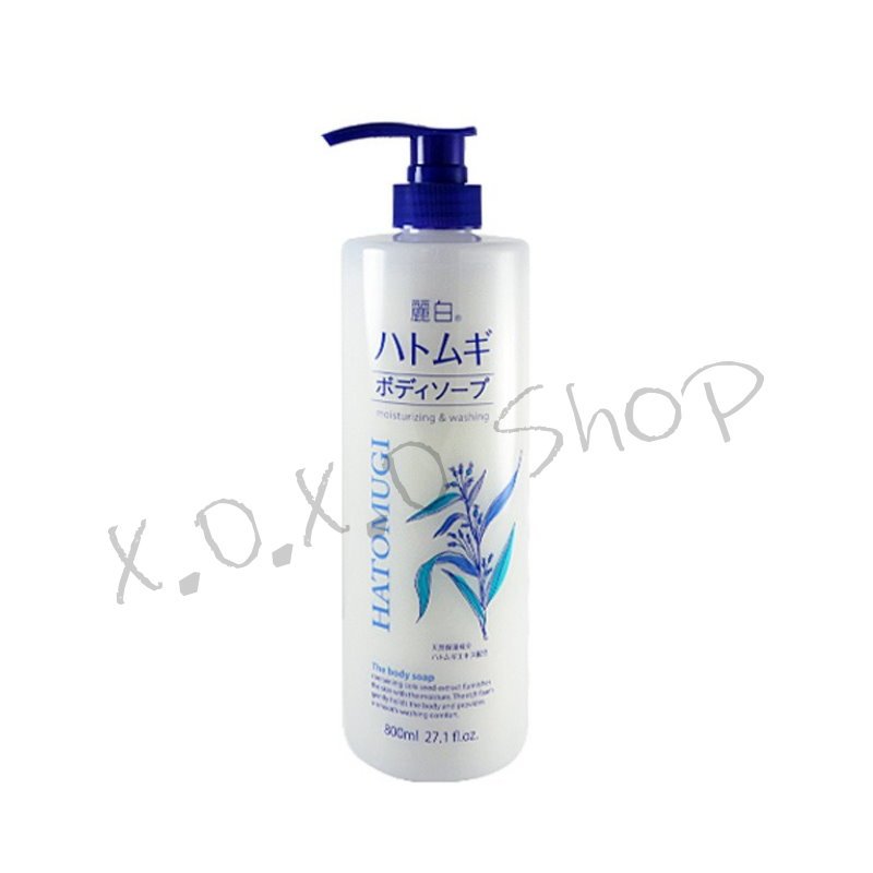 X.O.X.O Shop 日本熊野 麗白薏仁保濕沐浴乳 800ml/入