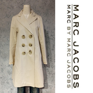 二手真品 MARC BY MARC JACOBS 外套 大衣外套 長版外套 100%綿 V147