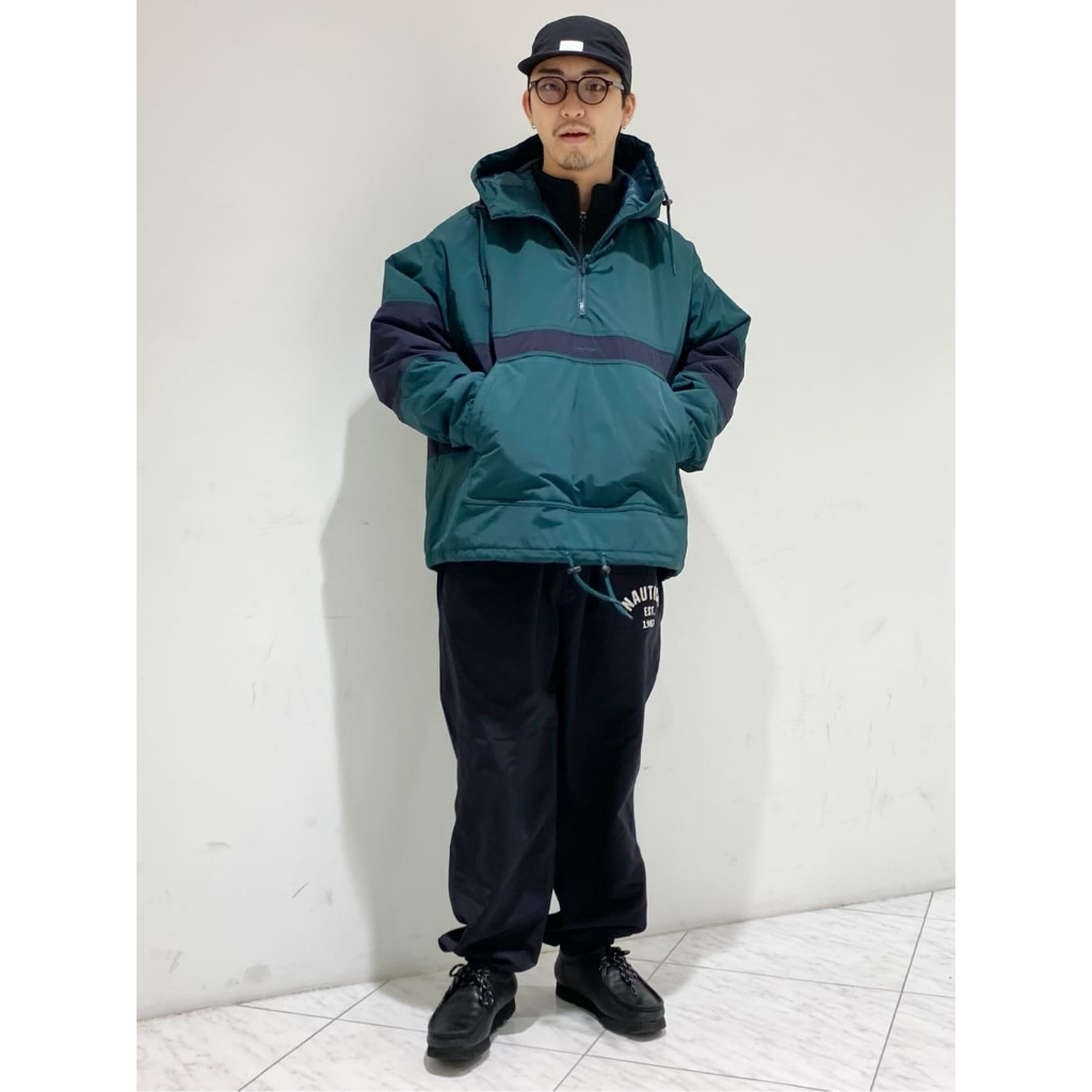 UNIQUE｜全新現貨 日本限定 NAUTICA JP PULLOVER JACKET 鋪棉衝鋒衣外套 藍綠