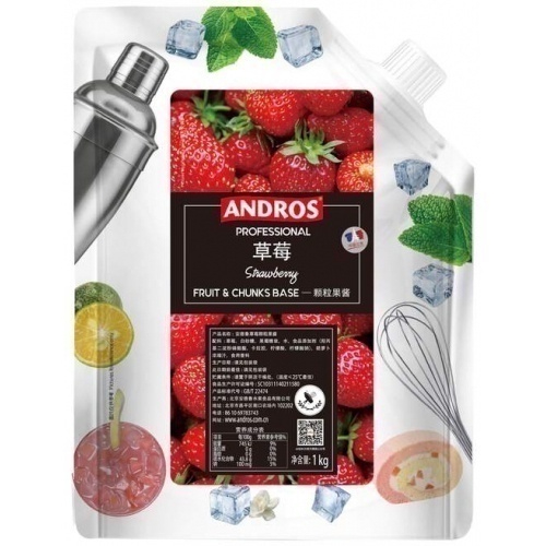 🏅冠榮企業🏅🍓【Andros-草莓顆粒果醬】🍓