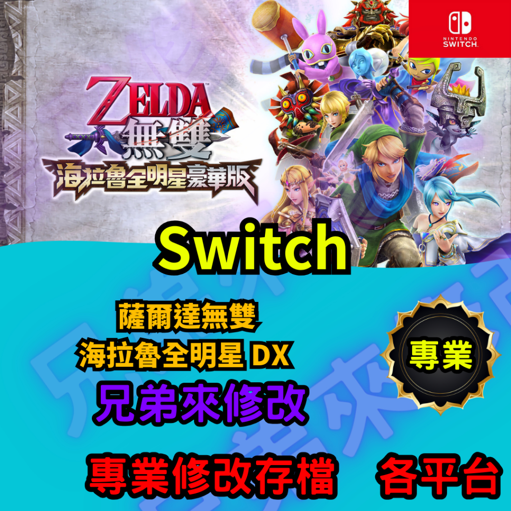 🌈兄弟來修改🌈NS Switch 薩爾達無雙 海拉魯全明星 DX 存檔修改 存檔替換 外掛 金手指 金錢MAX 攻略