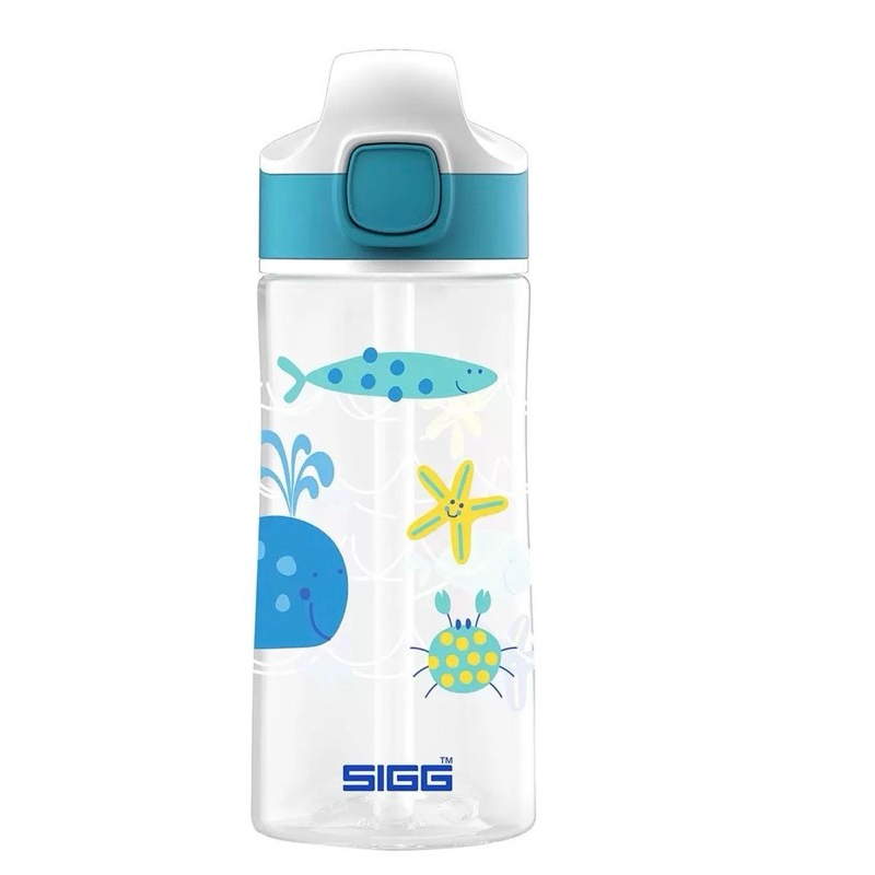 （二手良品）SIGG 兒童隨身水瓶 兒童水壺 水瓶 額外贈一組耗材（吸管+圈套）