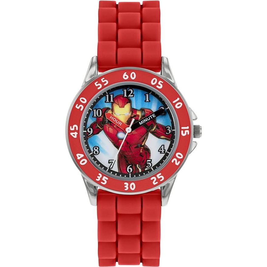 預購❤️正版❤️ 英國迪士尼 Avengers 鋼鐵人 iron man 手錶 手錶  兒童手錶 指針錶 學習表