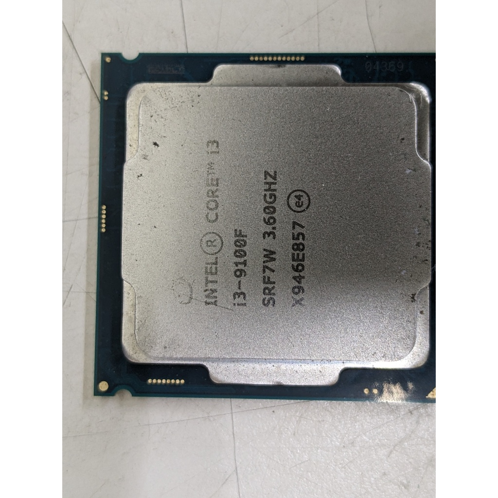 Intel Core i3 9100F(無內顯) LGA1151/3.6G 處理器 二手良品 無風扇