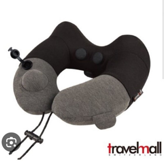 現貨 瑞士旅行品牌 Travelmall 3D 按壓式專利手動充氣旅行頸枕 紅點設計 出國旅遊 機上 收納方便