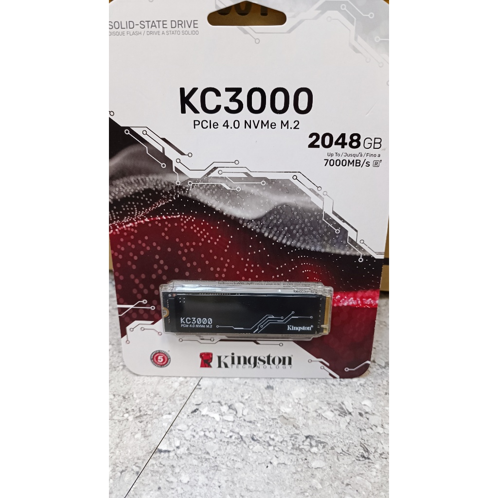Kingston金士頓 KC3000 2TB M.2 PCIe Gen4x4 SSD固態硬碟