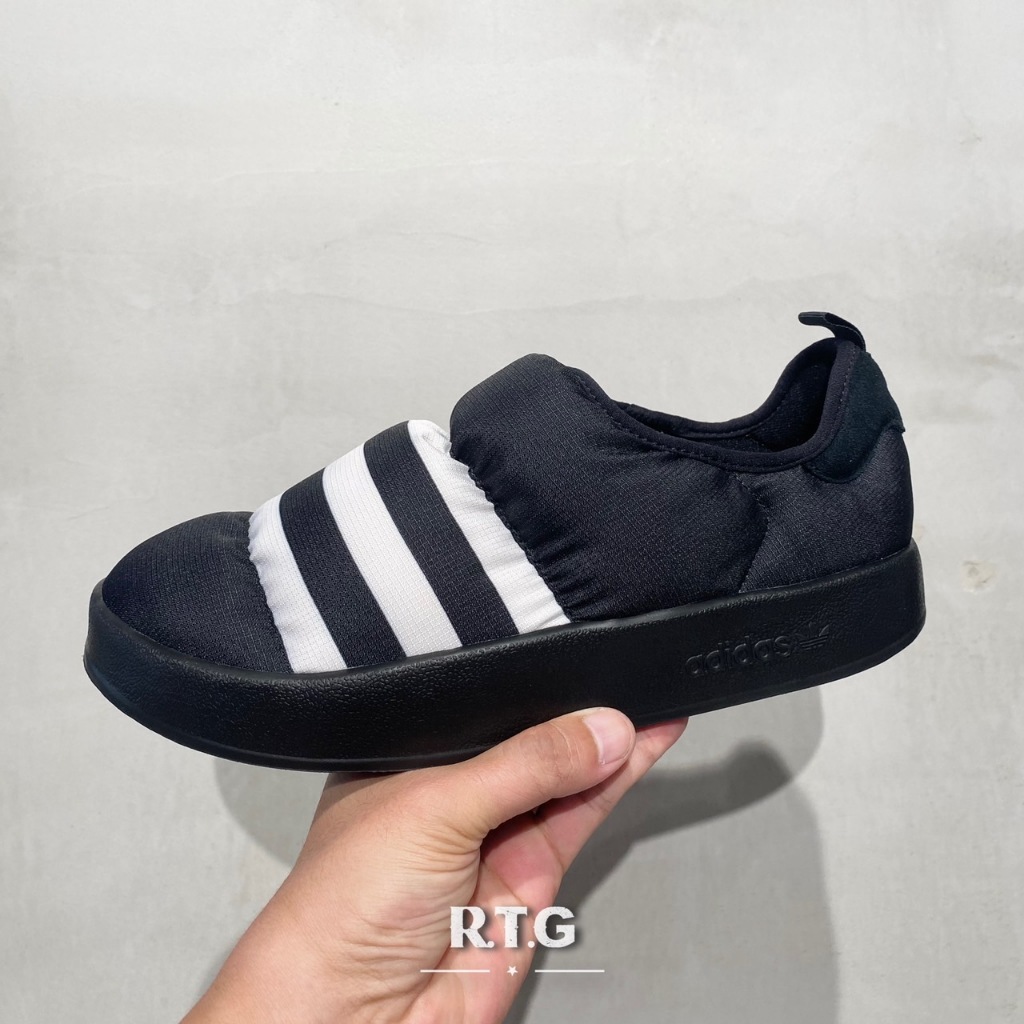 【RTG】ADIDAS OG PUFFYLETTE 黑色 麵包鞋 襪套 白線 懶人鞋 男女鞋 GY4559